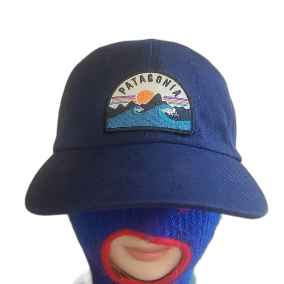 Patagonia Boardie Badge wave Surf cap adjustable strapback hat - Picture 1 of 8